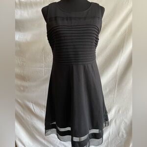 Large NWT Black Party Dress with Trim